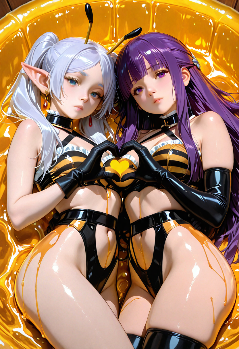 A6 Waifu Board Bee Mine Frieren and Fern