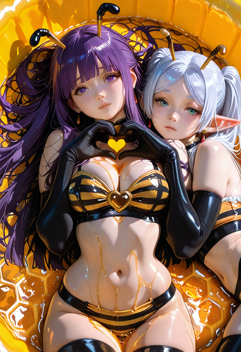 A6 Waifu Board Bee Mine Frieren and Fern