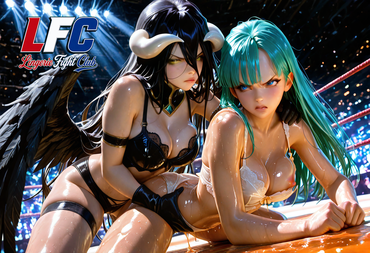 A6 Waifu Board LFC Albedo and Bulma