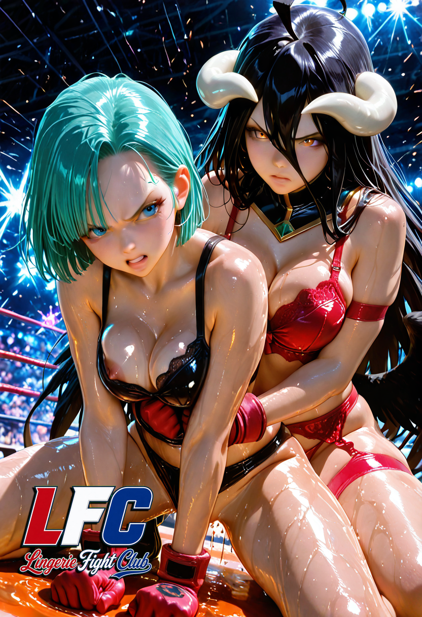 A6 Waifu Board LFC Albedo and Bulma