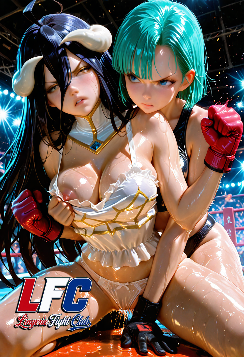 A6 Waifu Board LFC Albedo and Bulma
