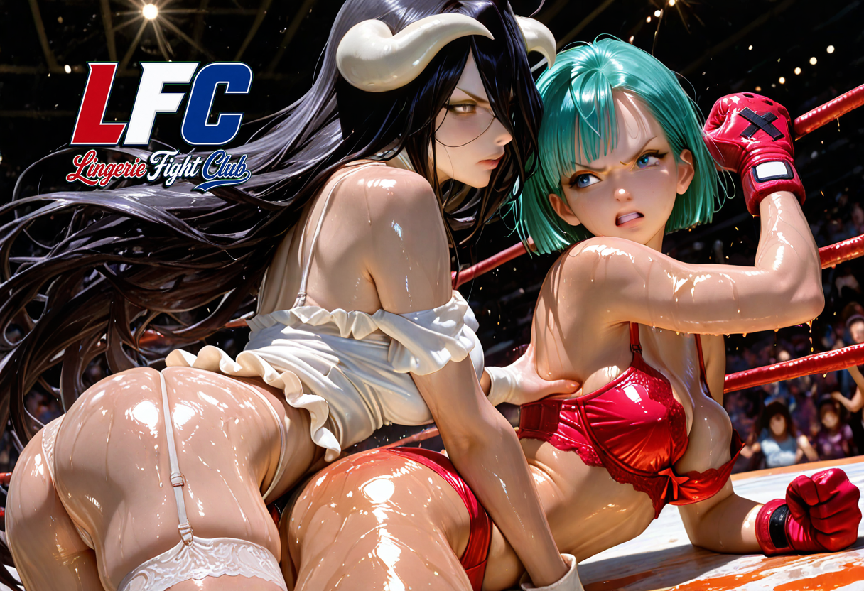 A6 Waifu Board LFC Albedo and Bulma
