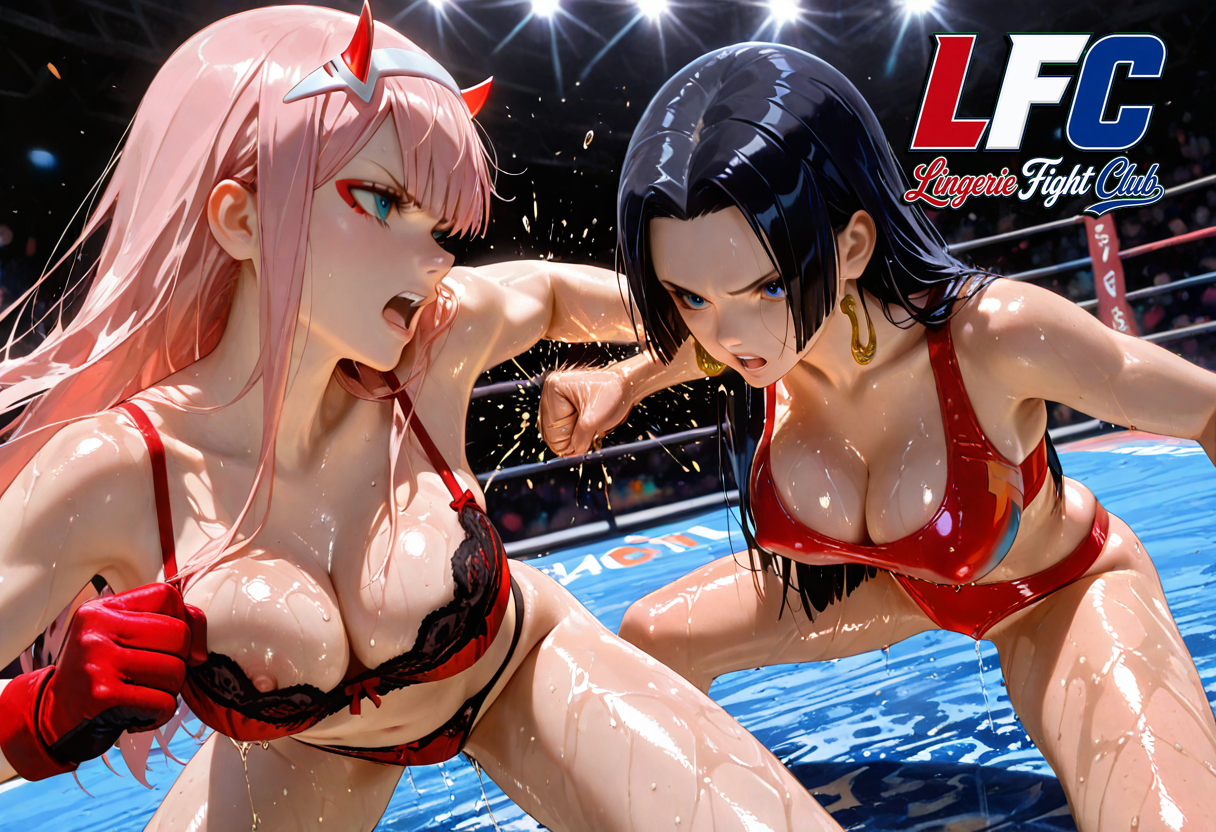 A6 Waifu Board LFC Boa Hancock VS Zero Two