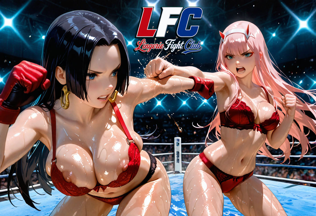 A6 Waifu Board LFC Boa Hancock VS Zero Two