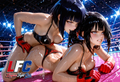 A6 Waifu Board LFC Kurumi and Hinata