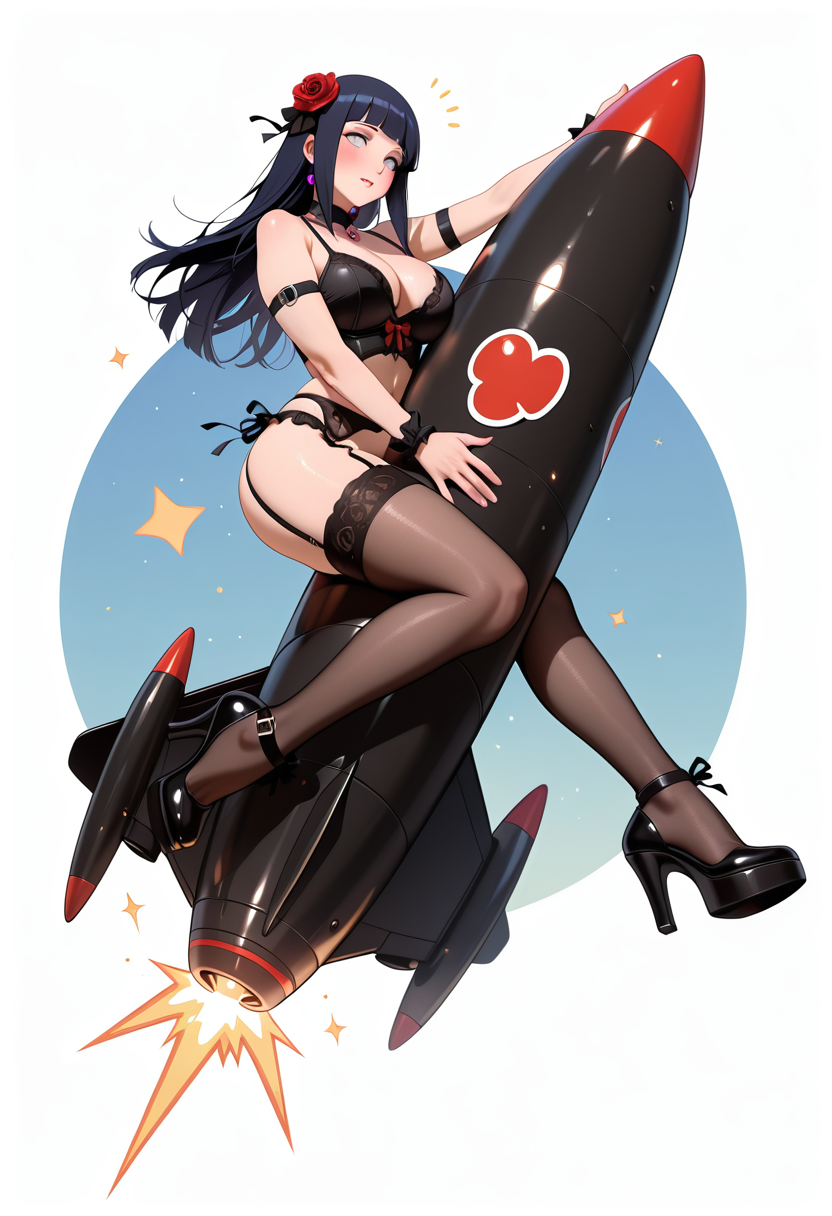 A6 Waifu Board Rocket Girl Hinata