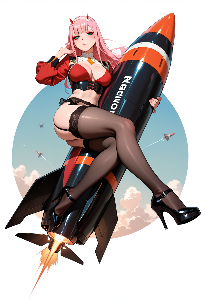 A6 Waifu Board Rocket Girl Zero Two