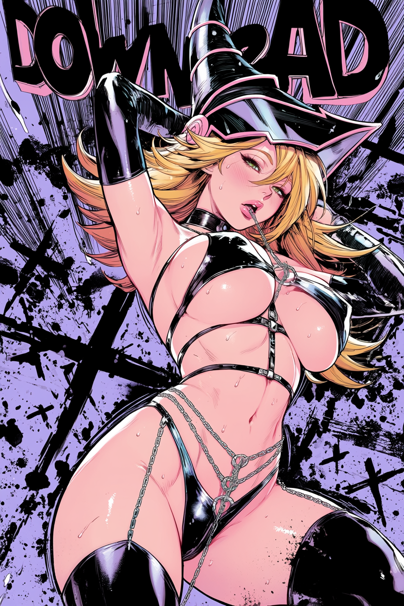 A6 Waifu Board Manga Cover Dark Magician Girl