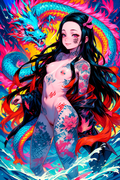 A6 Waifu Board Crazy Tats Nezuko