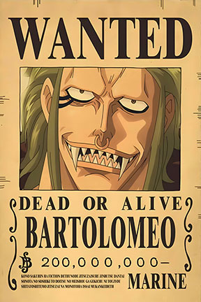 Painting 9x12 Wanted Poster Bartolomeo