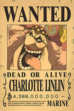 Painting 9x12 Wanted Poster Big Mom