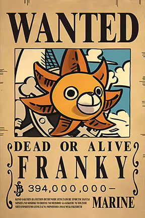 Painting 9x12 Wanted Poster Franky