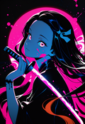 A6 Waifu Board Inks Nezuko