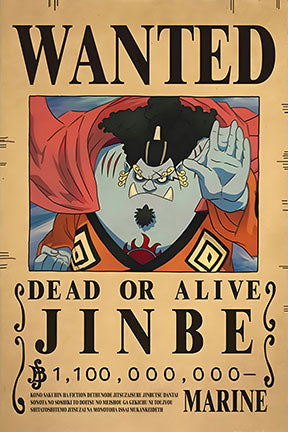 Painting 9x12 Wanted Poster Jinbe
