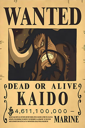 Painting 9x12 Wanted Poster Kaido