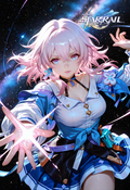 A6 Waifu Board Honkai Star Rail March 7th