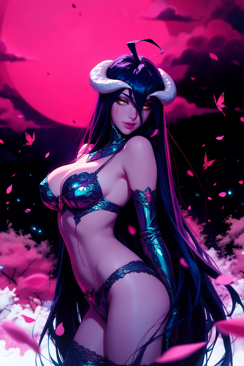 A6 Waifu Board Pink Moon Albedo