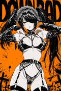 A6 Waifu Board Manga Cover Kurumi