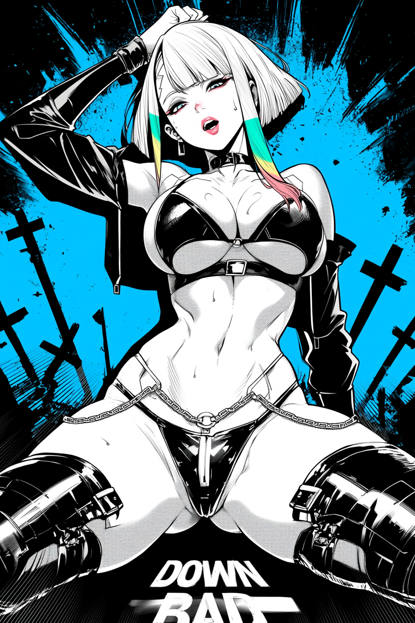 A6 Waifu Board Manga Cover Cyber Lucy