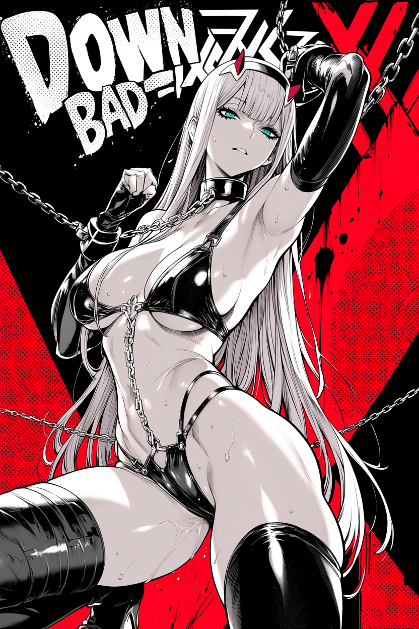 A6 Waifu Board Manga Cover Zero Two