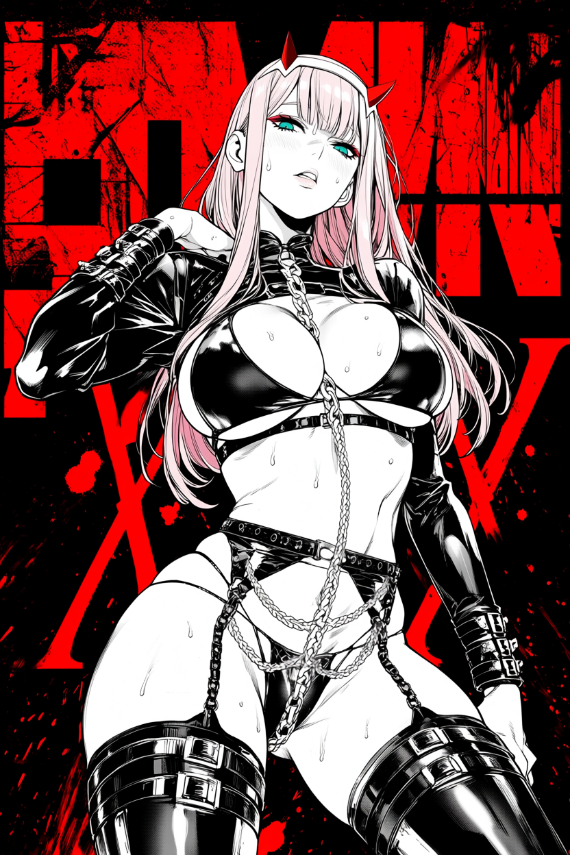 A6 Waifu Board Manga Cover Zero Two