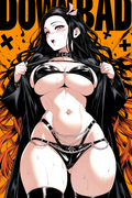 A6 Waifu Board Manga Cover Nezuko