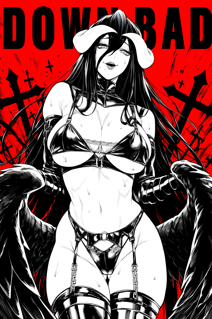 A6 Waifu Board Manga Cover Albedo