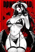 A6 Waifu Board Manga Cover Albedo