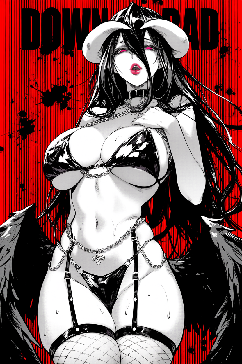A6 Waifu Board Manga Cover Albedo