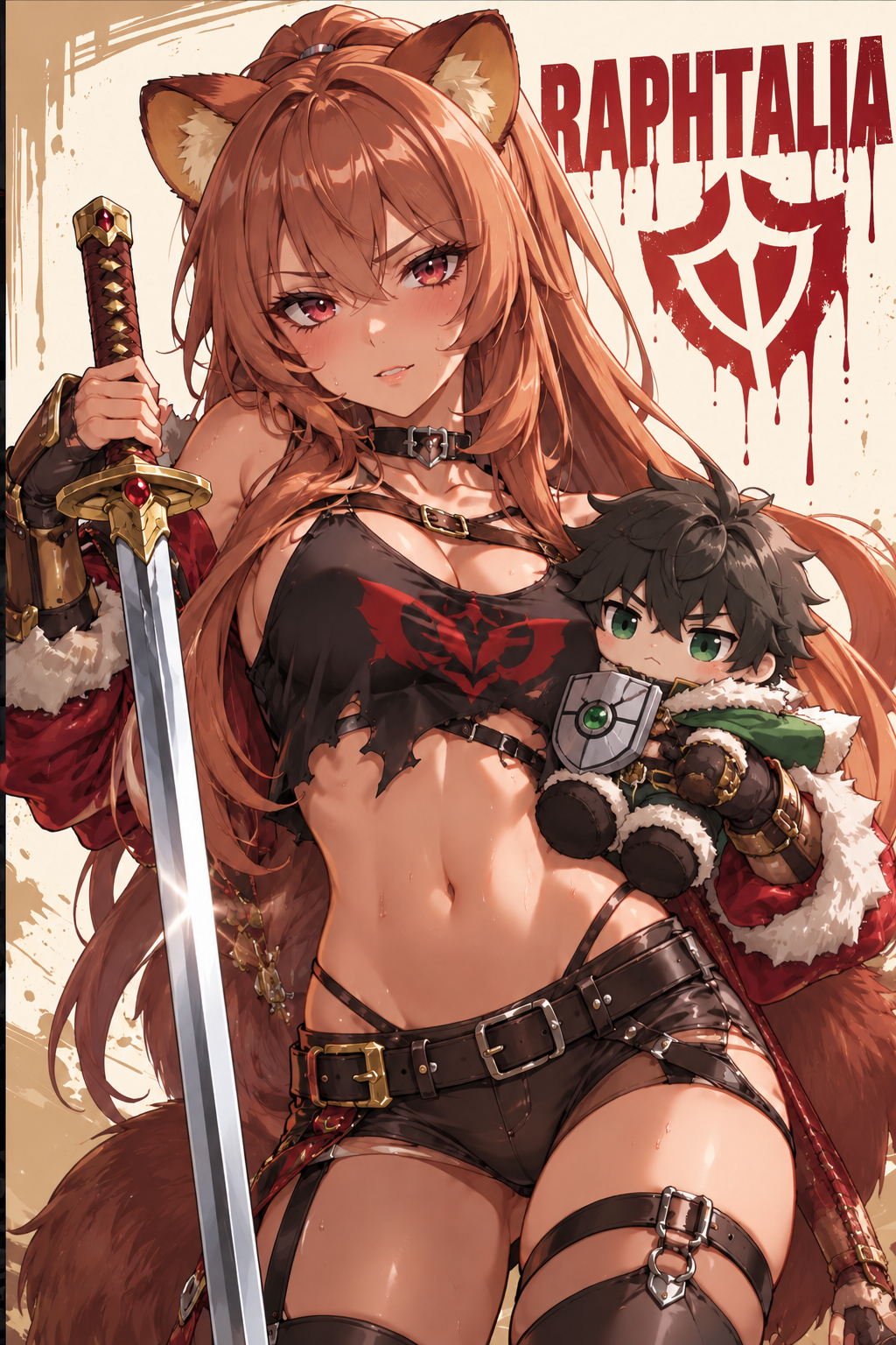 Waifu Board Samurai Raphtalia- Art by richardncali