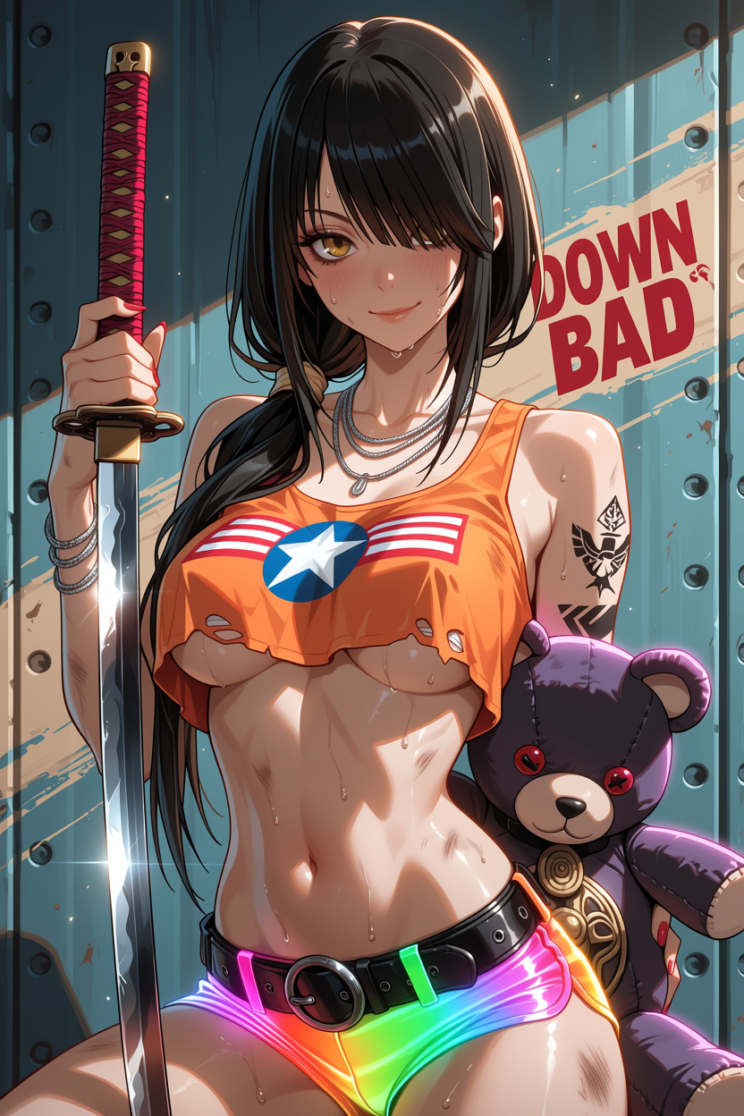 A6 Waifu Board Samurai Kurumi