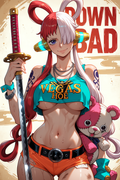 A6 Waifu Board Samurai Uta