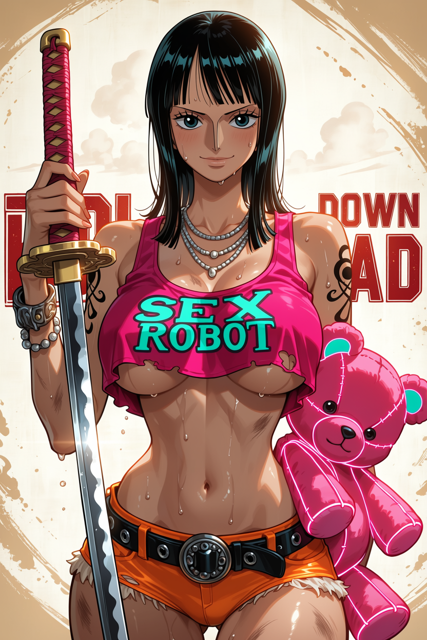 A6 Waifu Board Samurai Nico Robin
