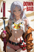 A6 Waifu Board Samurai Frieren