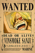 Painting 9x12 Wanted Poster Sanji
