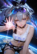 A6 Waifu Board Honkai Star Rail Silver Wolf