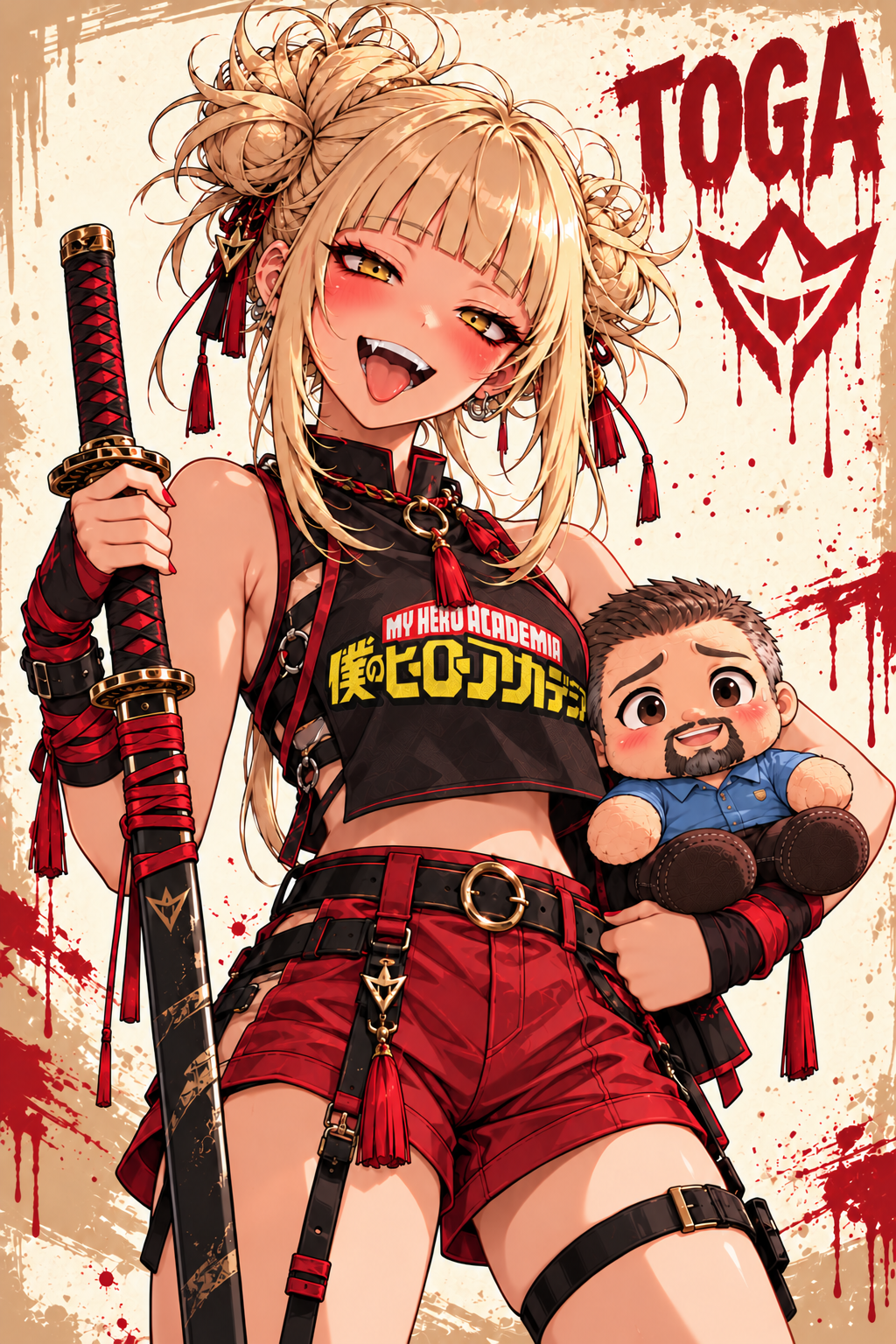 Waifu Board Samurai Toga - Art by richardncali