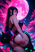 A6 Waifu Board Pink Moon Hinata