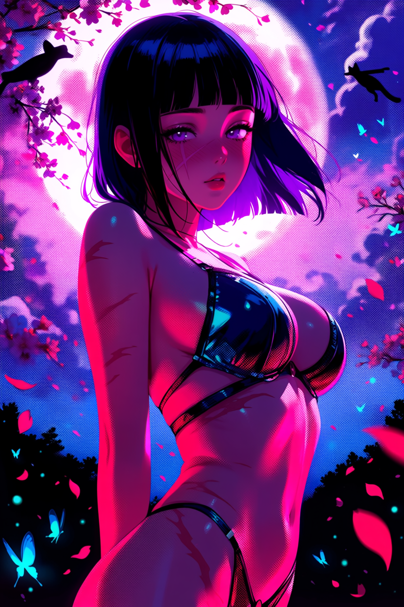 A6 Waifu Board Pink Moon Hinata