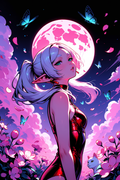 A6 Waifu Board Pink Moon Frieren