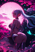 A6 Waifu Board Pink Moon Frieren