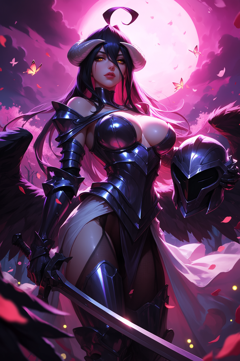 A6 Waifu Board Pink Moon Albedo
