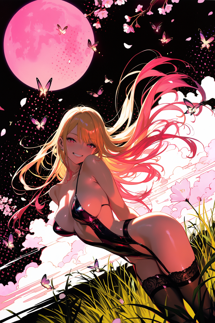 A6 Waifu Board Pink Moon Marin