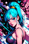 A6 Waifu Board Pink Moon Bulma
