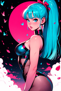 A6 Waifu Board Pink Moon Bulma