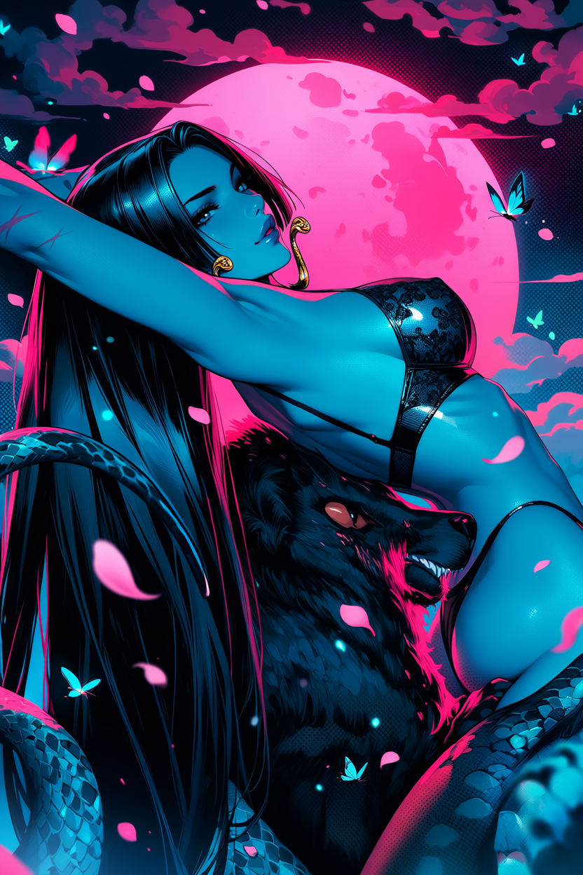 A6 Waifu Board Pink Moon Boa Hancock