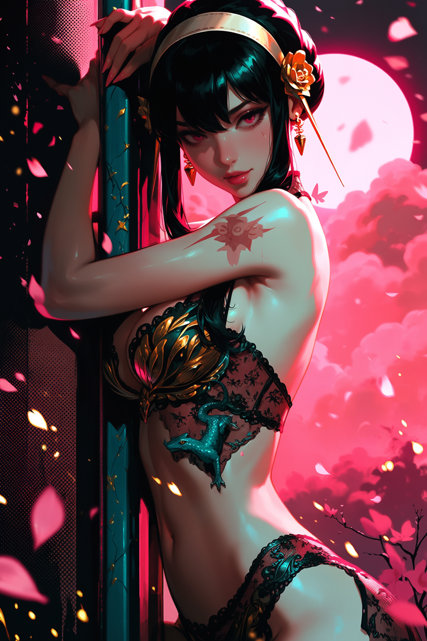 A6 Waifu Board Pink Moon Yor