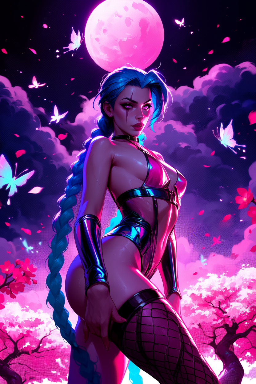 A6 Waifu Board Pink Moon Jinx