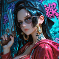 Down Bad Boa Hancock and Uta Gangsta Binder