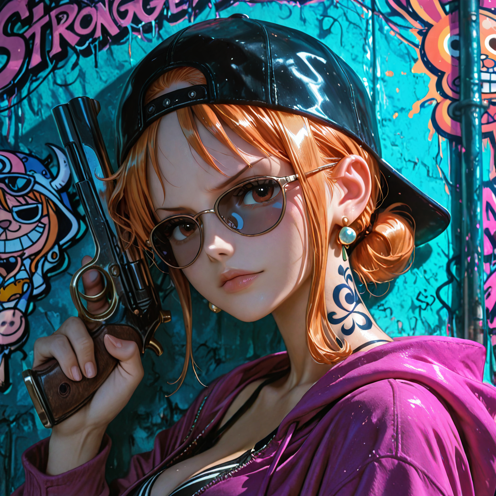 Down Bad Nico Robin and Nami Gangsta Binder
